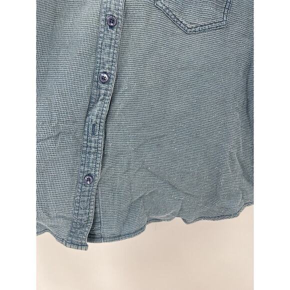 Elisabeth by Liz Claiborne Vintage Blouse Womens 22 Petite Blue Button Front Top - Picture 2 of 16
